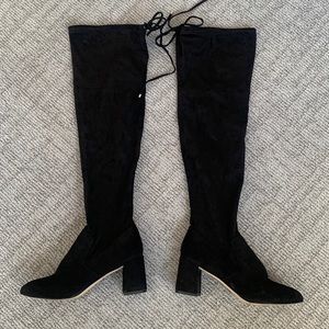 Black over the knee boots